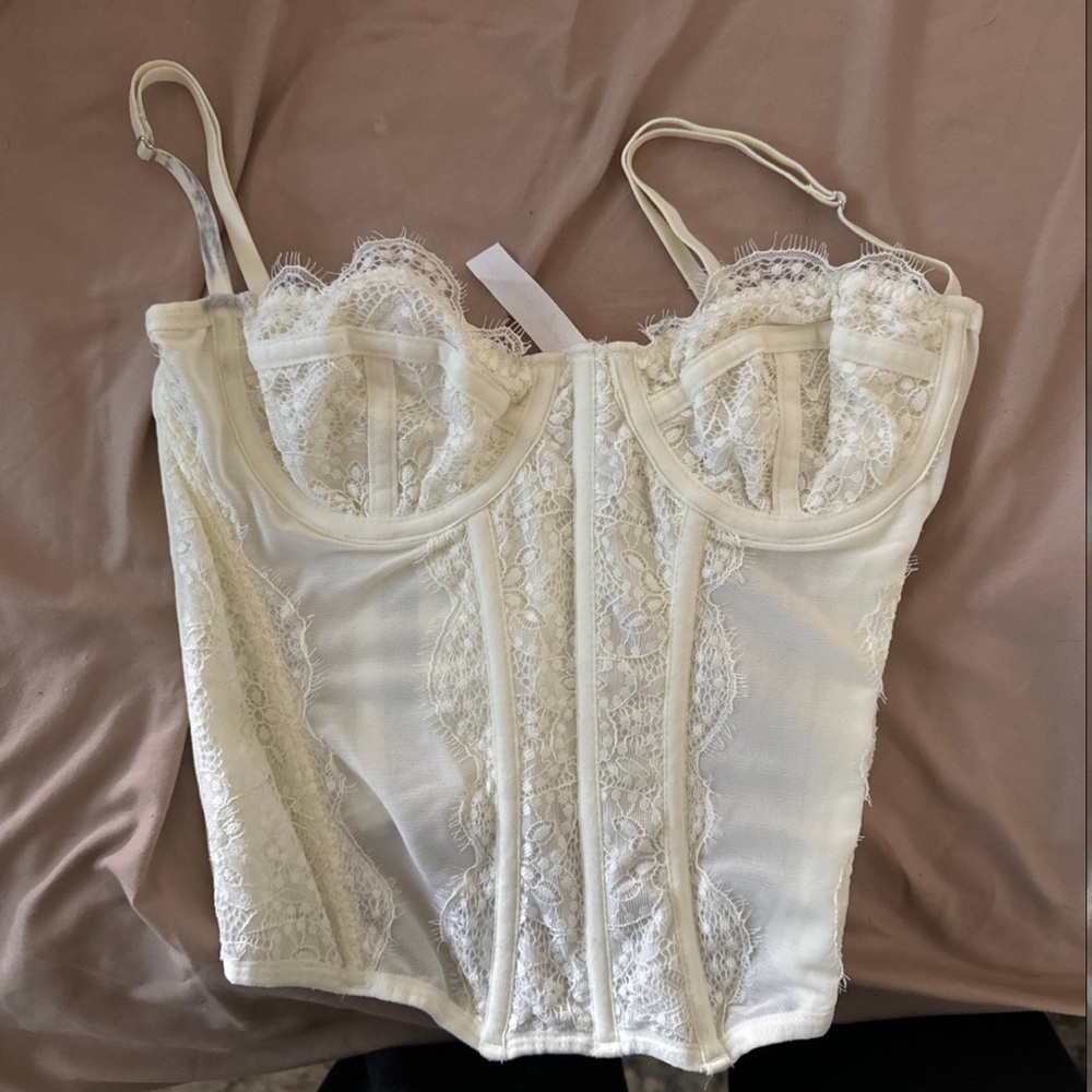 White out from under corset